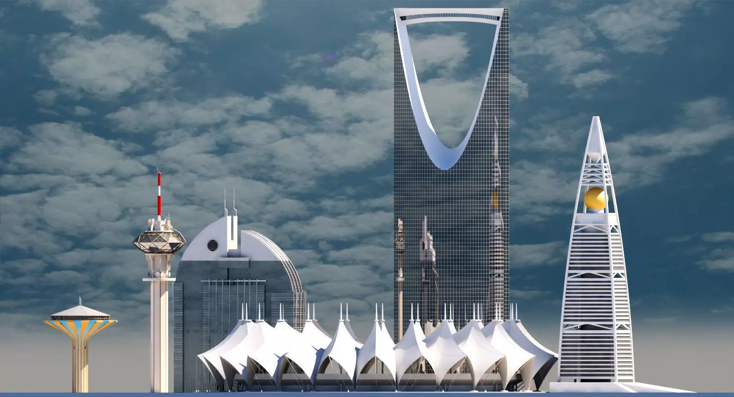 Riyadh Skyscrapers 3D model