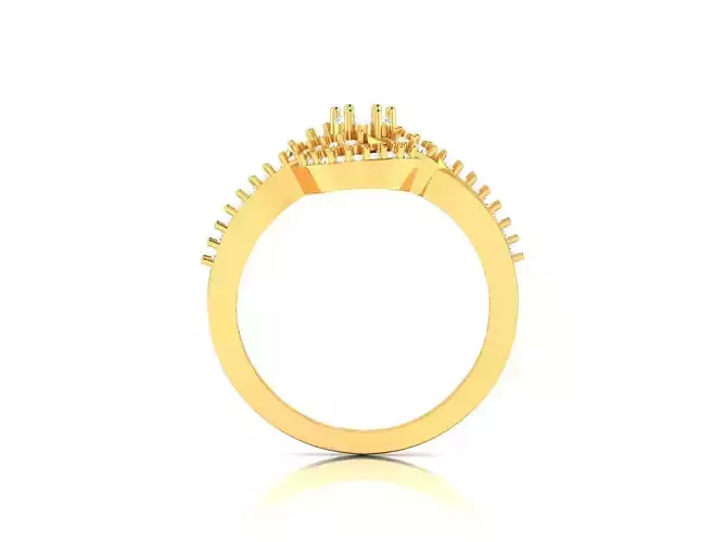 Gold Engagement Ring With Diamonds 148