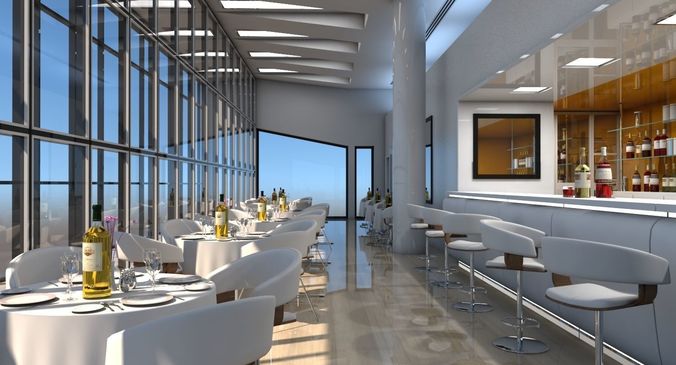 Restaurant Interior 3D model