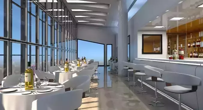 Restaurant Interior 3D model