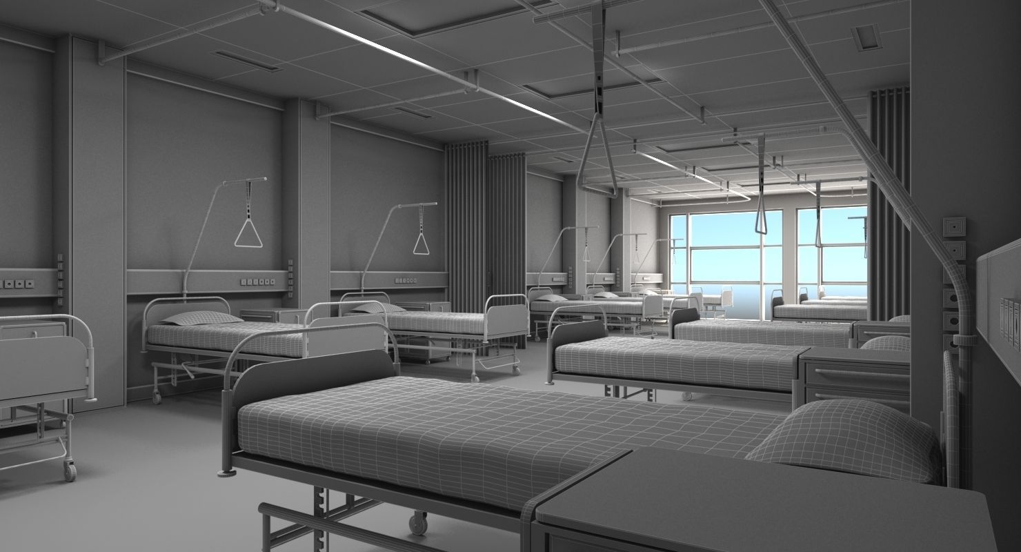 Recovery room 2 3D model_7