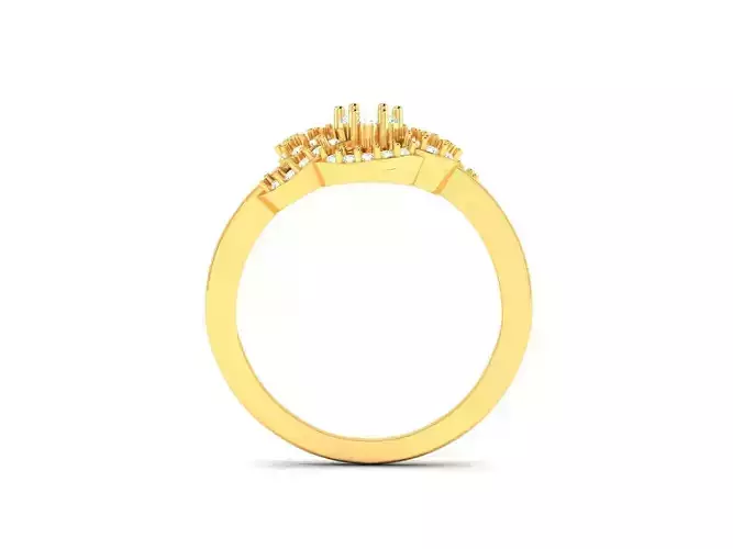 Gold Engagement Ring With Diamonds 149