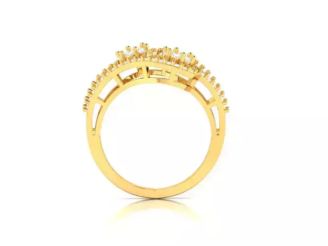 Gold Engagement Ring With Diamonds 151