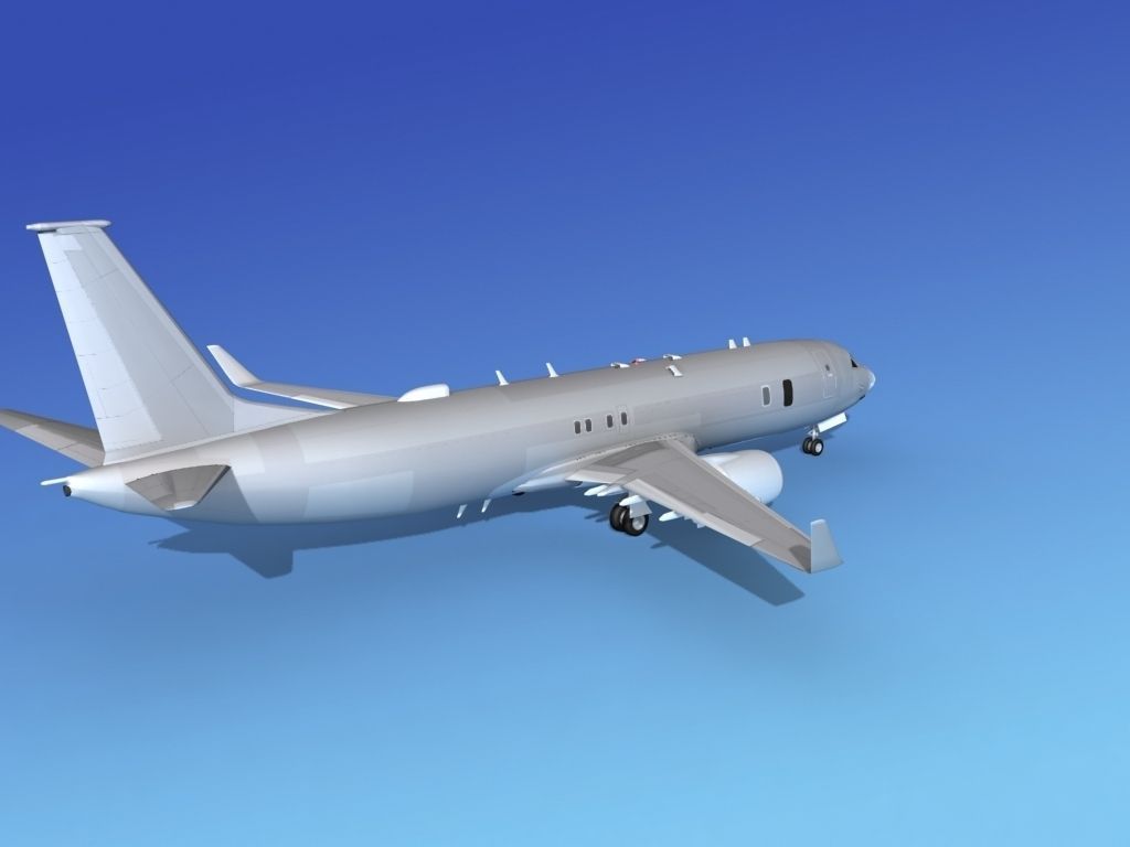 Boeing P-8 Poseidon Bare Metal 3D model_6