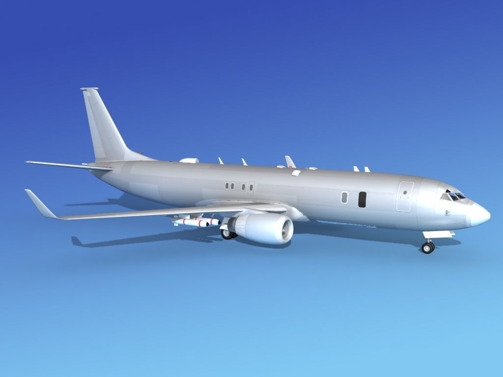 Boeing P-8 Poseidon Bare Metal 3D model_5