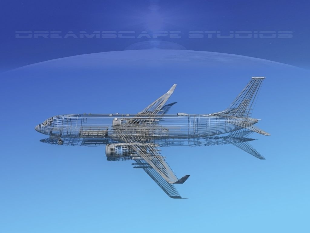 Boeing P-8 Poseidon Bare Metal 3D model_14