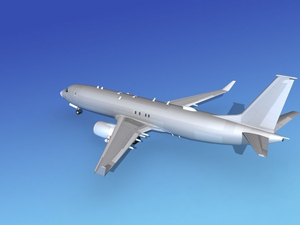 Boeing P-8 Poseidon Bare Metal 3D model_9