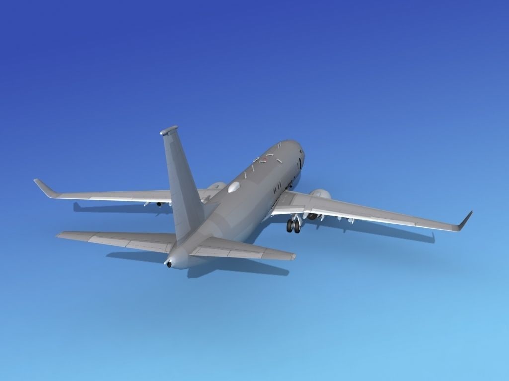 Boeing P-8 Poseidon Bare Metal 3D model_7