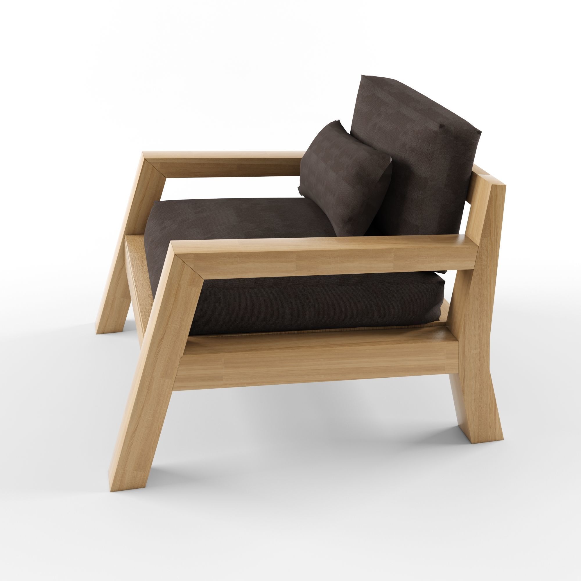 Harper Sofa Single Seater  3D model_3
