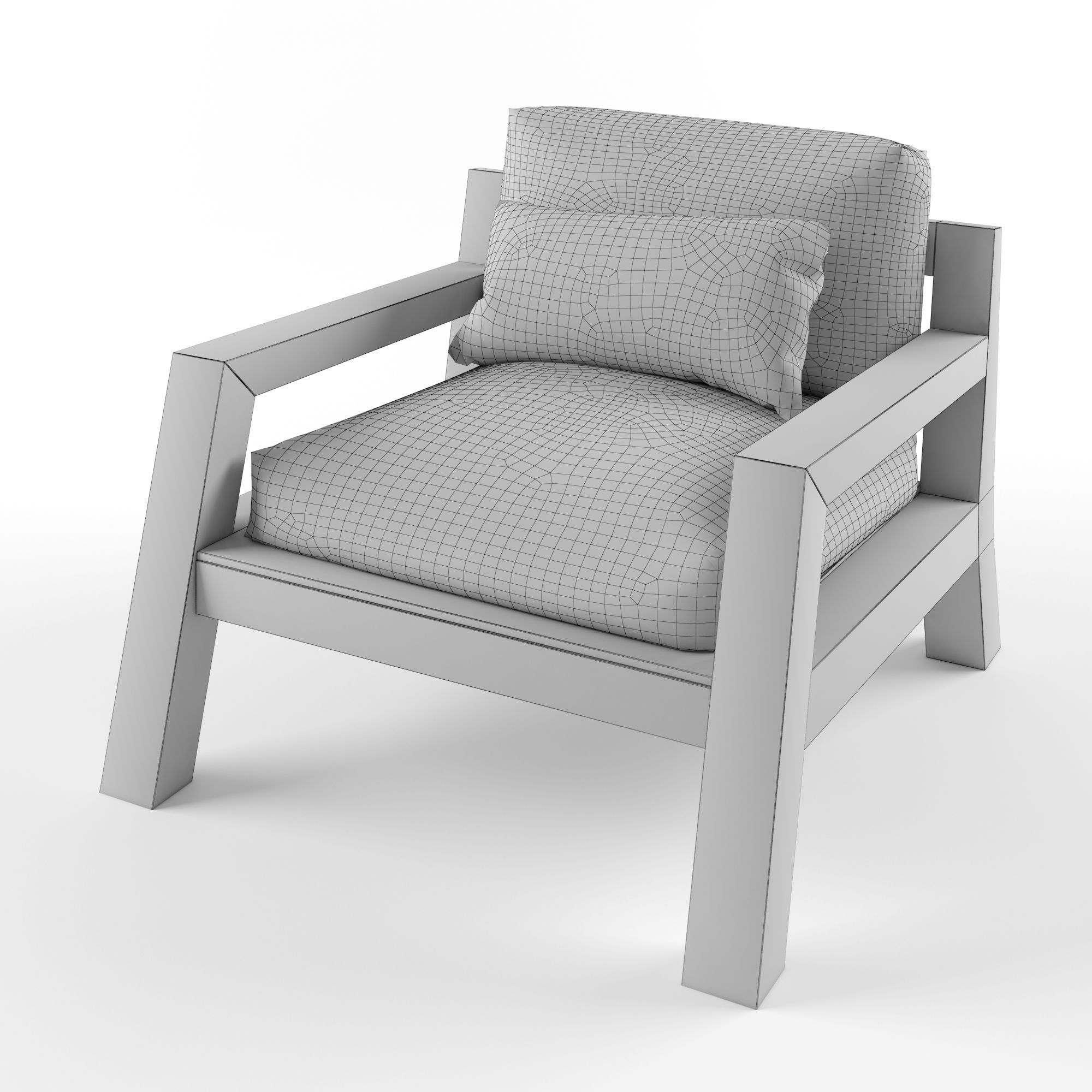 Harper Sofa Single Seater  3D model_4