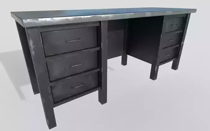 Old Metal Desk