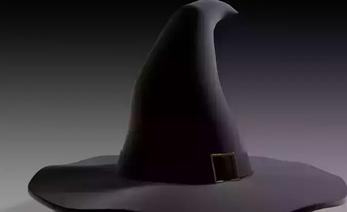 Classic Stylized Witches Hat 3D model