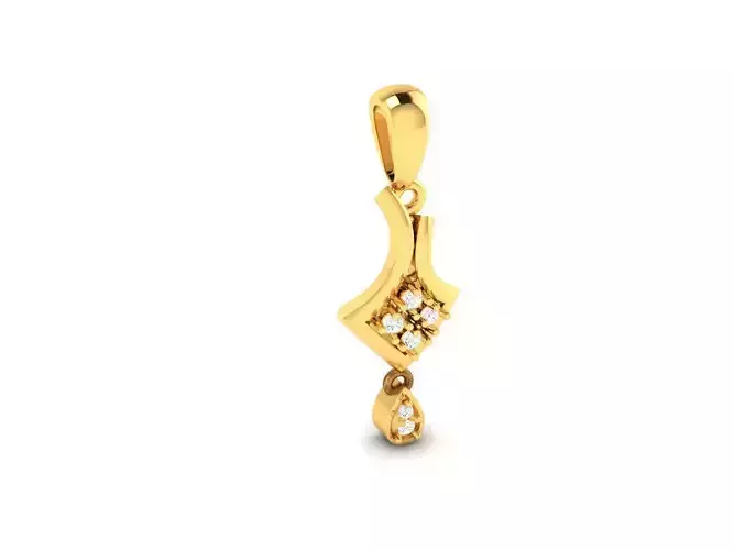 Gold Pendant With Diamonds 40