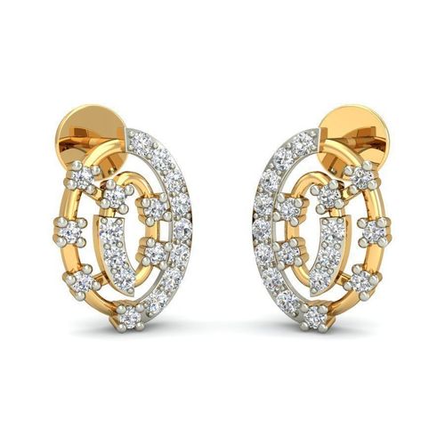 Oval Shaped Pendant and Earrings With Diamonds 1 3D print model