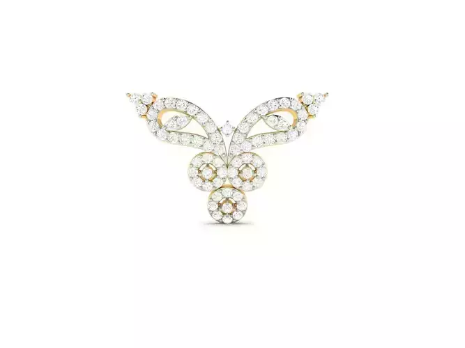 Gold Necklace With Diamonds 104