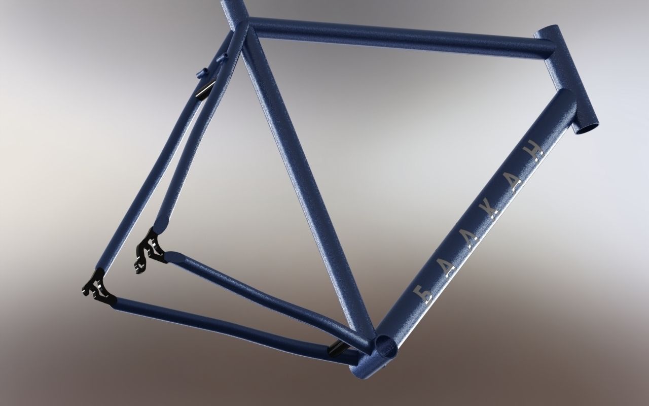 Bicycle frame 3D model_1