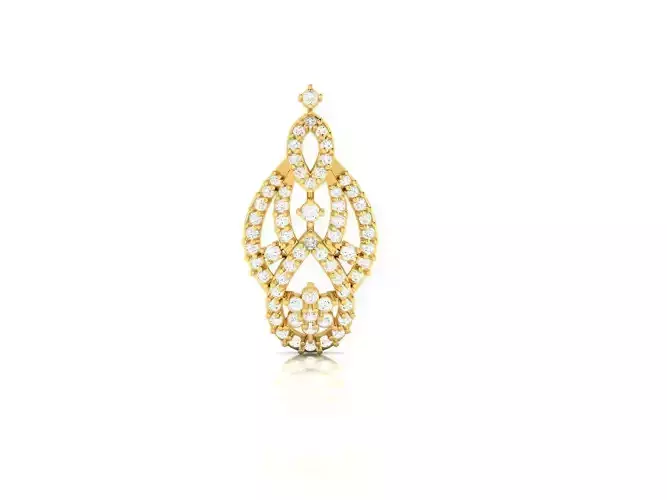 Gold Pendant With Diamonds 45