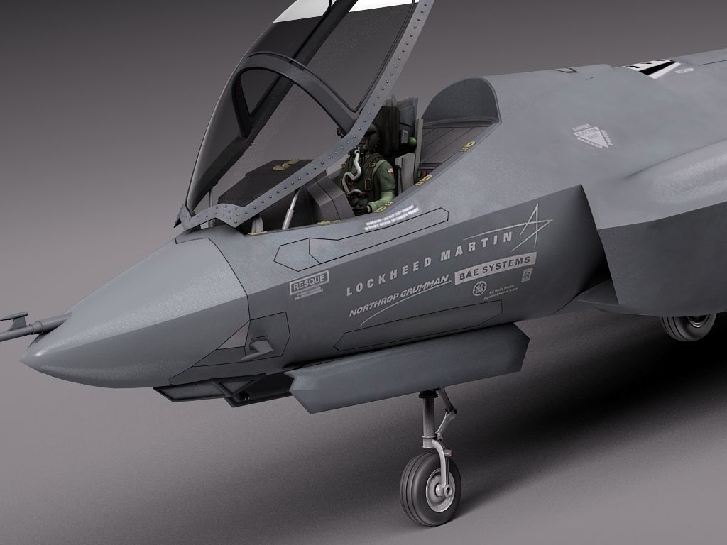 Lockheed Martin F-35 Lightning II 3D model_2