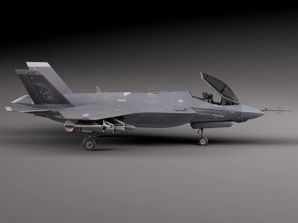 Lockheed Martin F-35 Lightning II 3D model_6