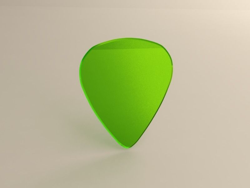 Guitar Pick Thin 3D print model_4