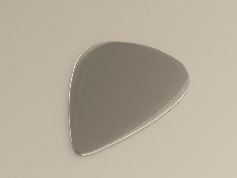 Guitar Pick Thin 3D print model_2