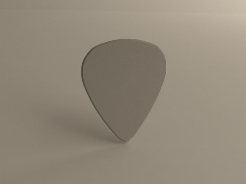 Guitar Pick Thin 3D print model_5