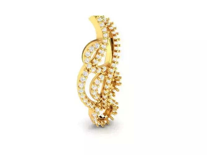 Gold Pendant With Diamonds 47