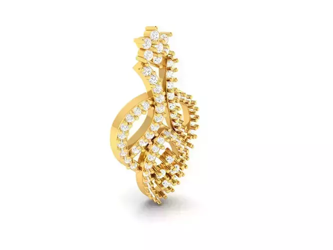 Gold Pendant With Diamonds 51
