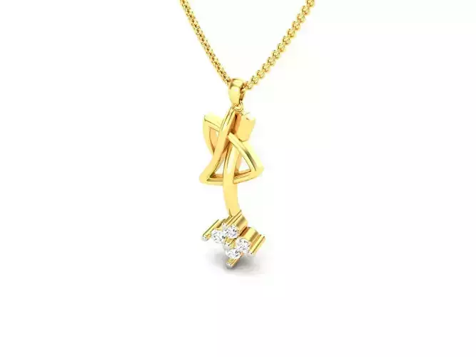 Gold Pendant With Diamonds 53