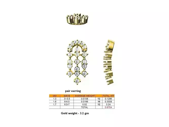 Gold Pendant With Diamonds 54