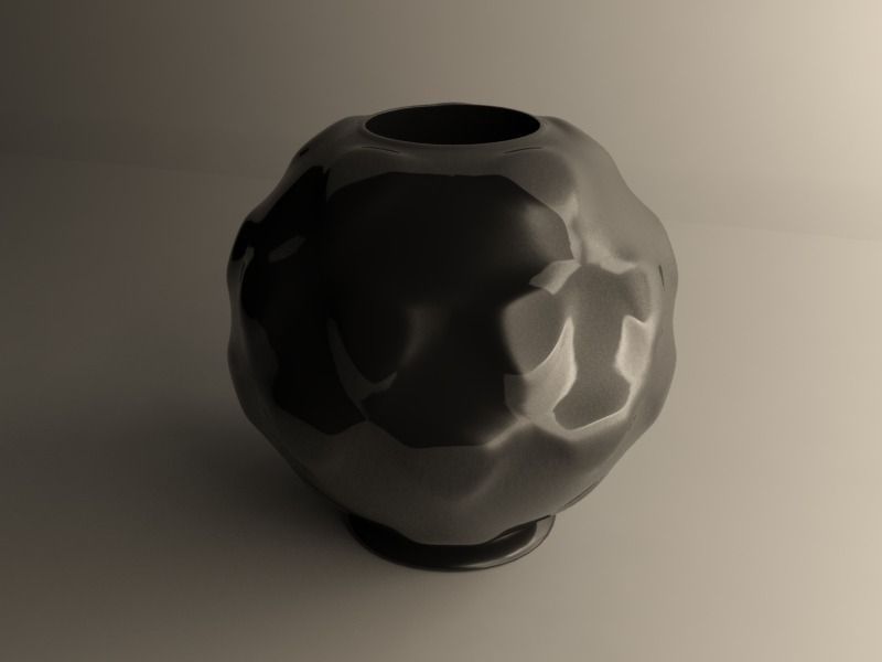 Sphere flowerpot  BIG 3D print model_3