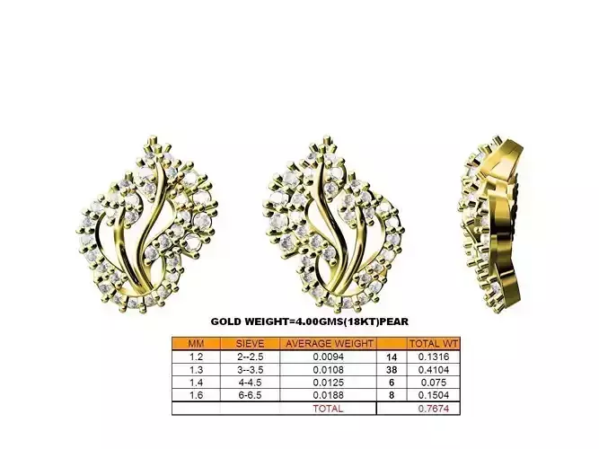 Gold Earrings With Diamonds 58