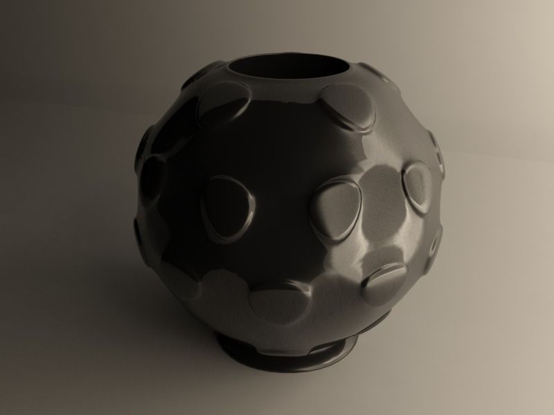 Sphere flowerpot 2 BIG 3D print model_3