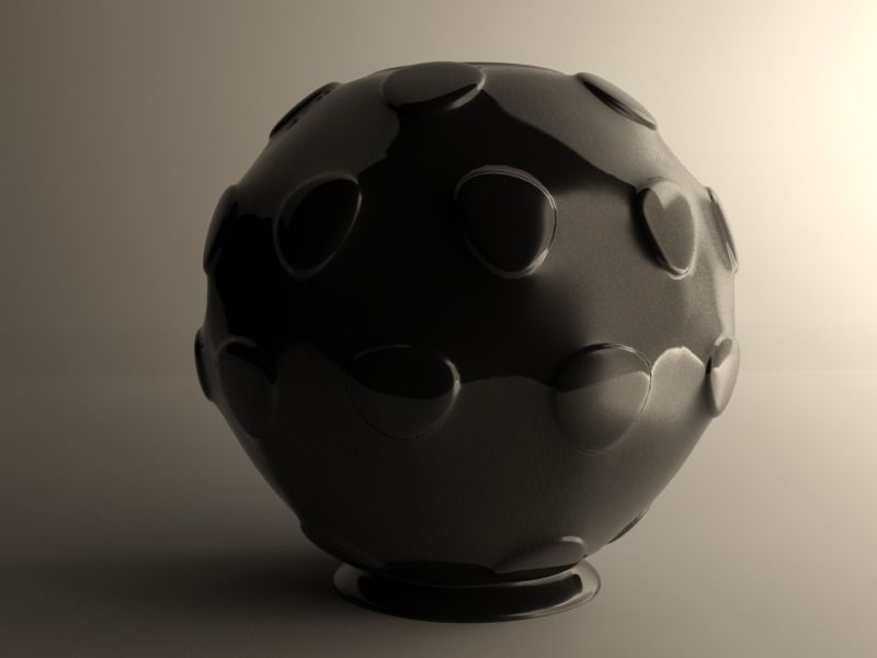 Sphere flowerpot 2 BIG 3D print model_2