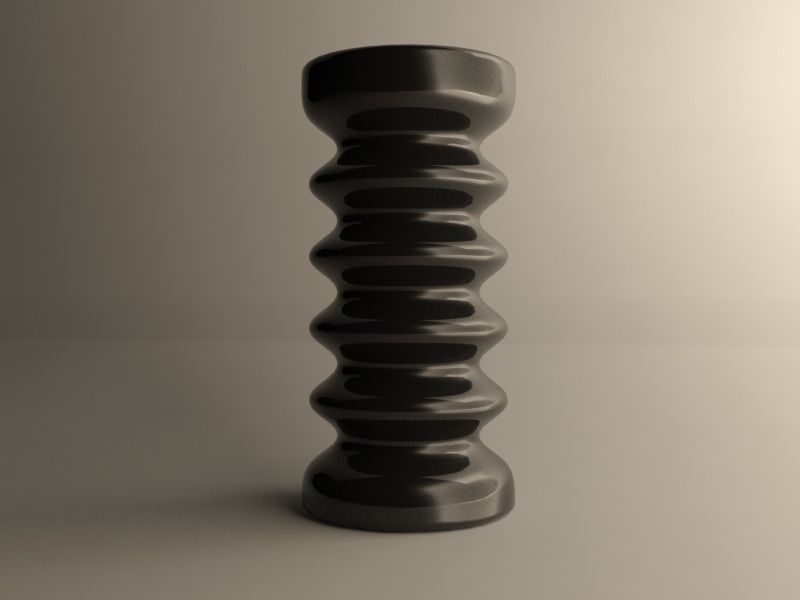 Modern vase 3D print model_3