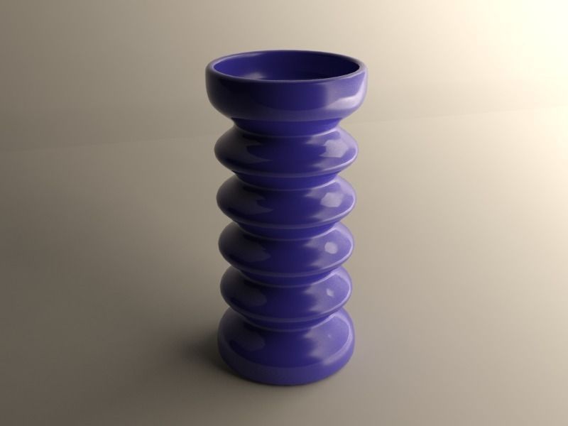 Modern vase 3D print model_6