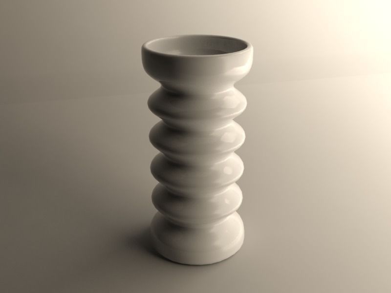 Modern vase 3D print model_0