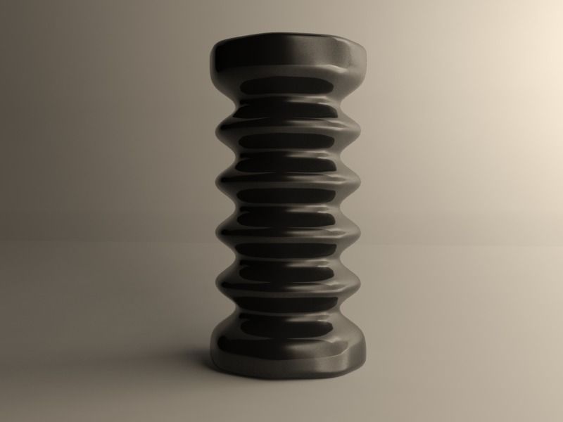 Modern vase 3D print model_4