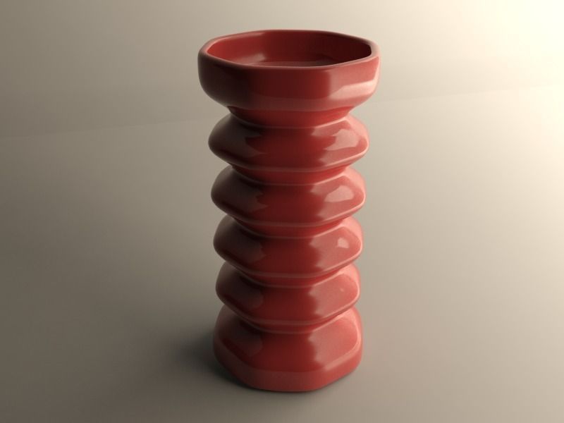 Modern vase 3D print model_5