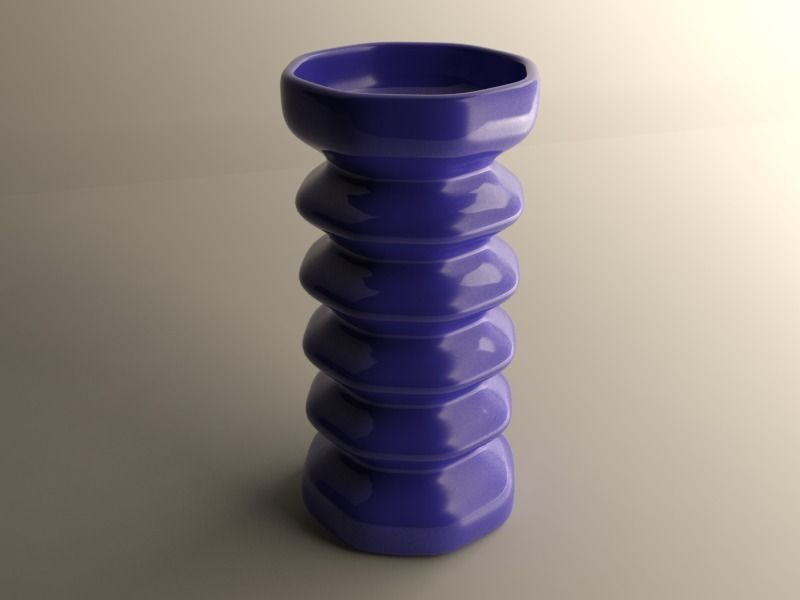 Modern vase 3D print model_7