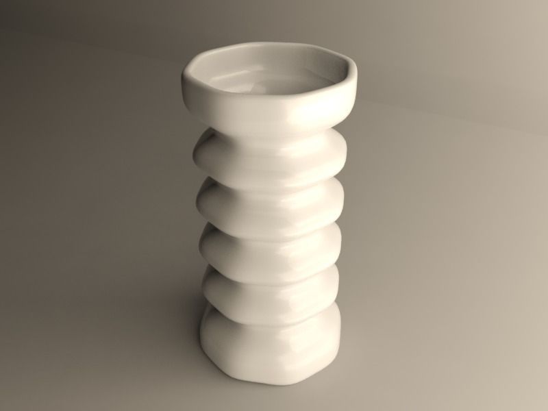 Modern vase 3D print model_2