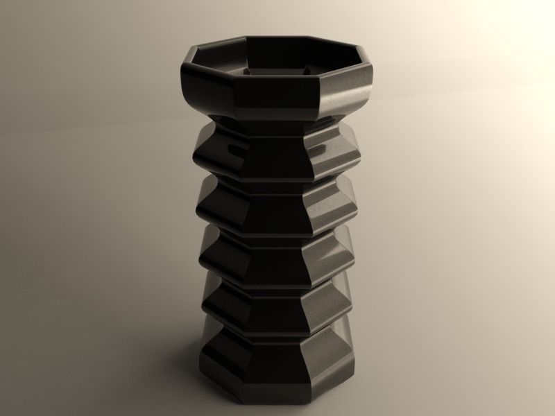 Modern vase 3D print model_2