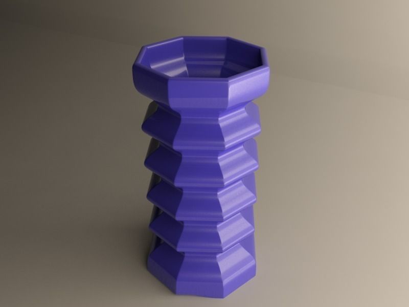 Modern vase 3D print model_5