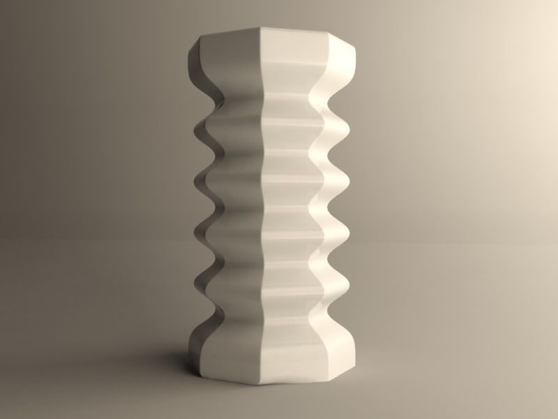 Modern vase 3D print model_1