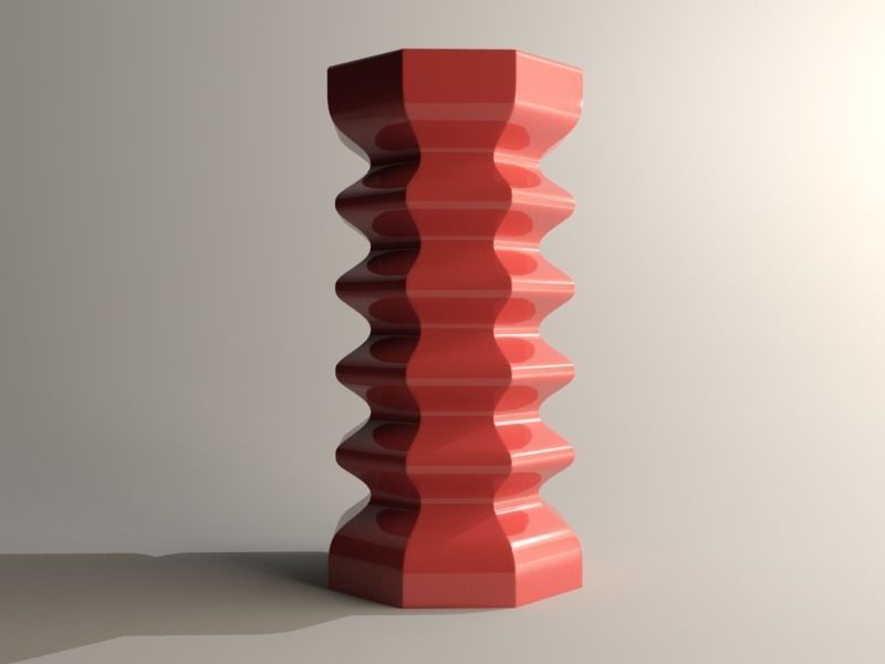 Modern vase 3D print model_5