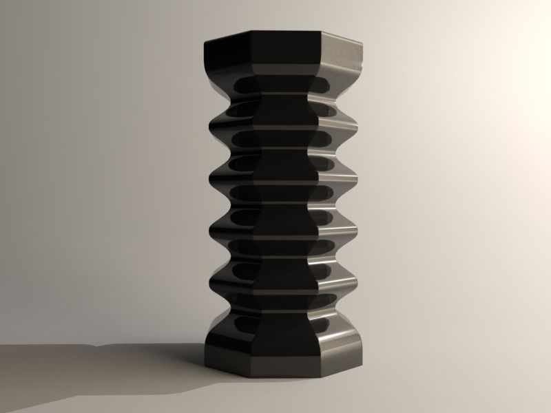 Modern vase 3D print model_7