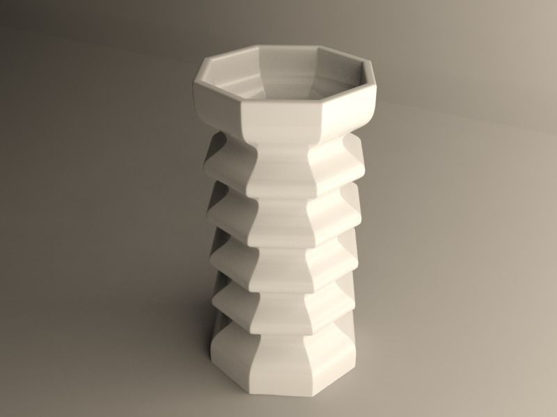 Modern vase 3D print model_1
