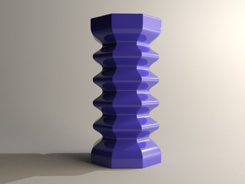 Modern vase 3D print model_2