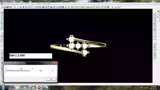 Spiral Gold Ring With Diamonds 31