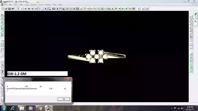 Spiral Gold Thin Ring With Diamonds 9